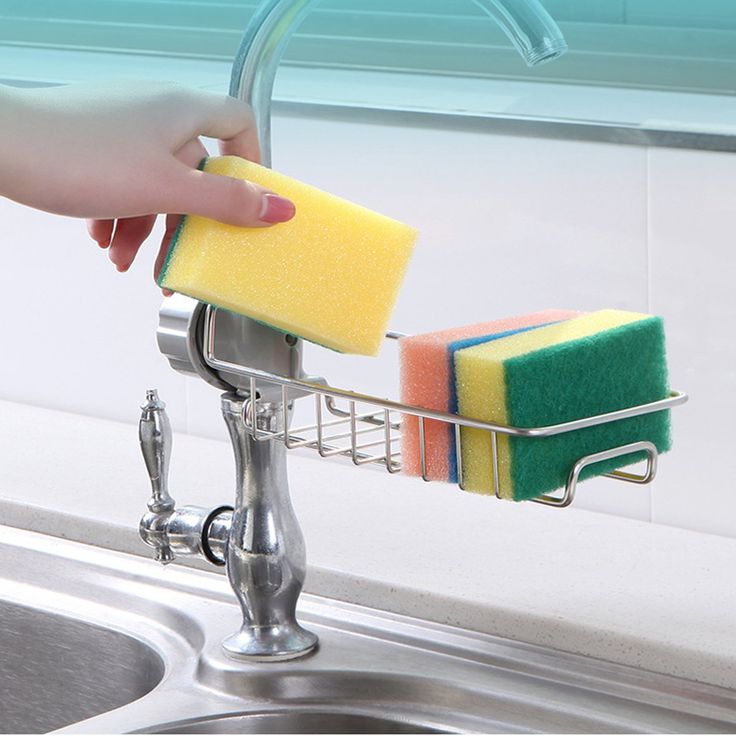 Sink Organizer With Scrubber