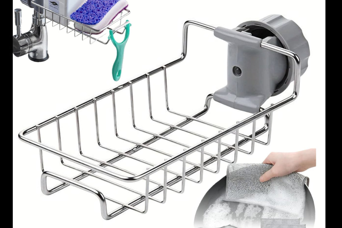 Sink Organizer With Scrubber