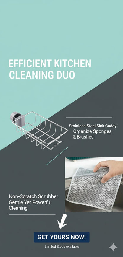Sink Organizer With Scrubber