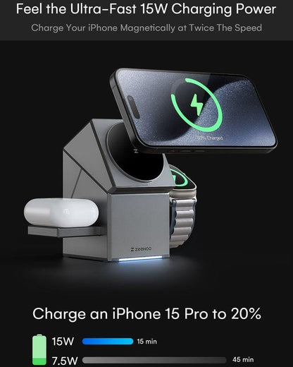 IPHONE 3 IN 1 CHARGING STATION